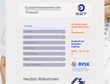 Tablet Screenshot of gutachtenzentrum.de